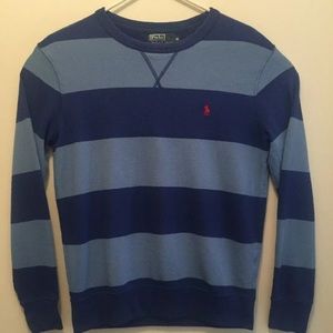 Polo Ralph Lauren Vintage Blue Striped Crewneck